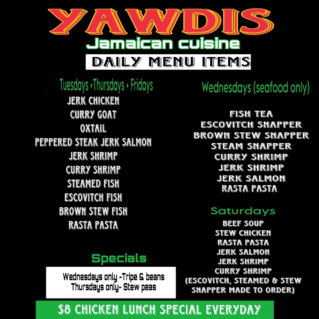 Yawdis Jamaican cuisine | 202 S Broad St R, Meriden, CT 06450 | Phone: (203) 718-6515