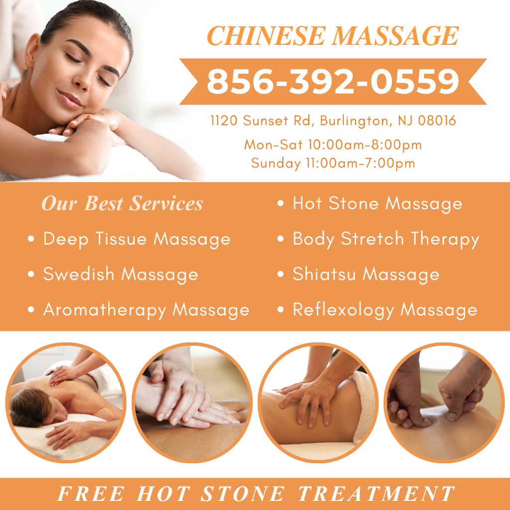 Chinese Massage | 1120 Sunset Rd, Burlington, NJ 08016 | Phone: (856) 392-0559