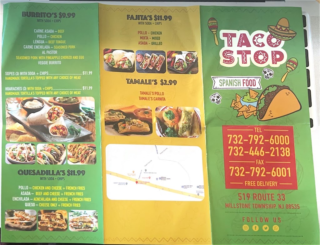 Taco Stop and Deli | 519 NJ-33, Millstone, NJ 08535 | Phone: (732) 792-6000