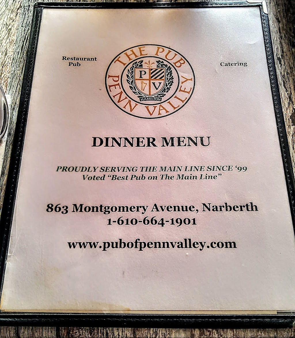 Pub of Penn Valley | 863 Montgomery Ave, Penn Valley, PA 19072 | Phone: (610) 664-1901