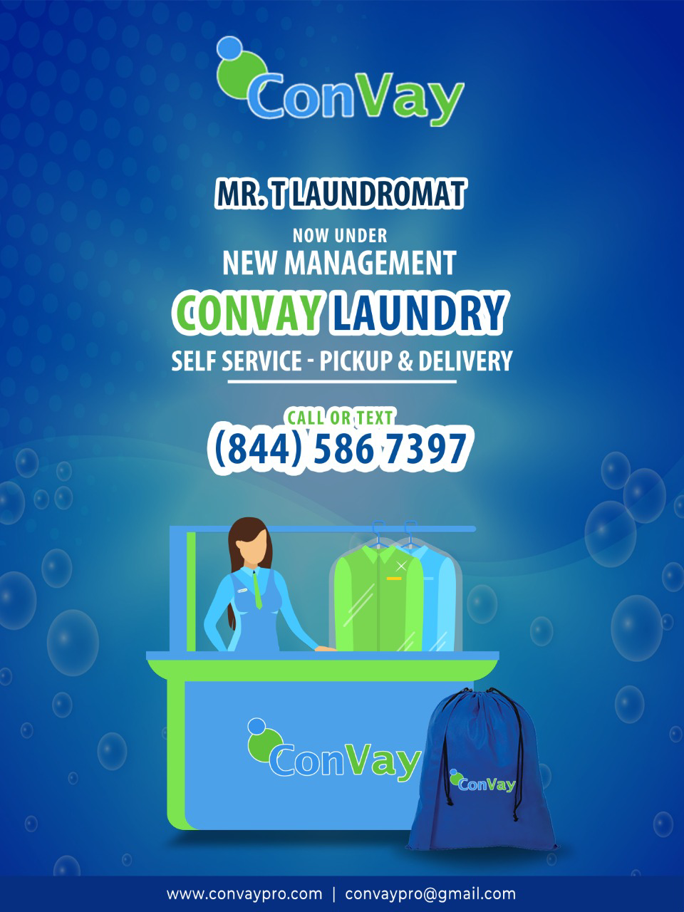 ConVay Laundry Crown Heights | 298 Albany Ave, Brooklyn, NY 11213 | Phone: (844) 586-7397