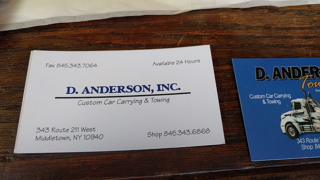 D. Anderson Inc. | 343 NY-211, Middletown, NY 10940 | Phone: (845) 343-6868