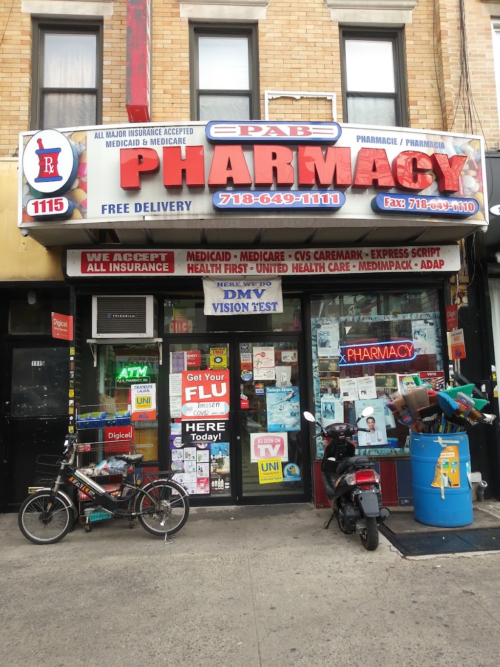 P.A.B. Pharmacy | 1115 Nostrand Ave., Brooklyn, NY 11225 | Phone: (718) 649-1111