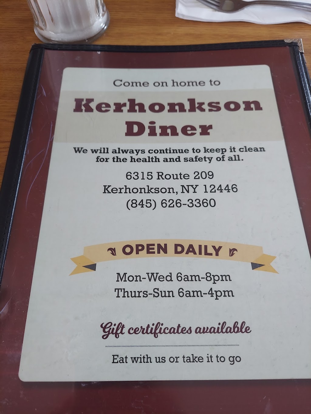 Kerhonkson Diner | 6315 US-209, Kerhonkson, NY 12446 | Phone: (845) 626-3360