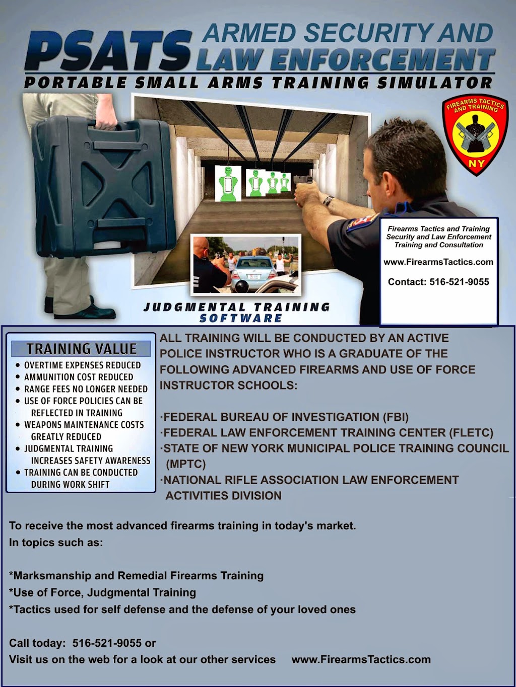 Firearms Tactics and Training, Inc. | 427 W Main St #2, Patchogue, NY 11772 | Phone: (516) 521-9055