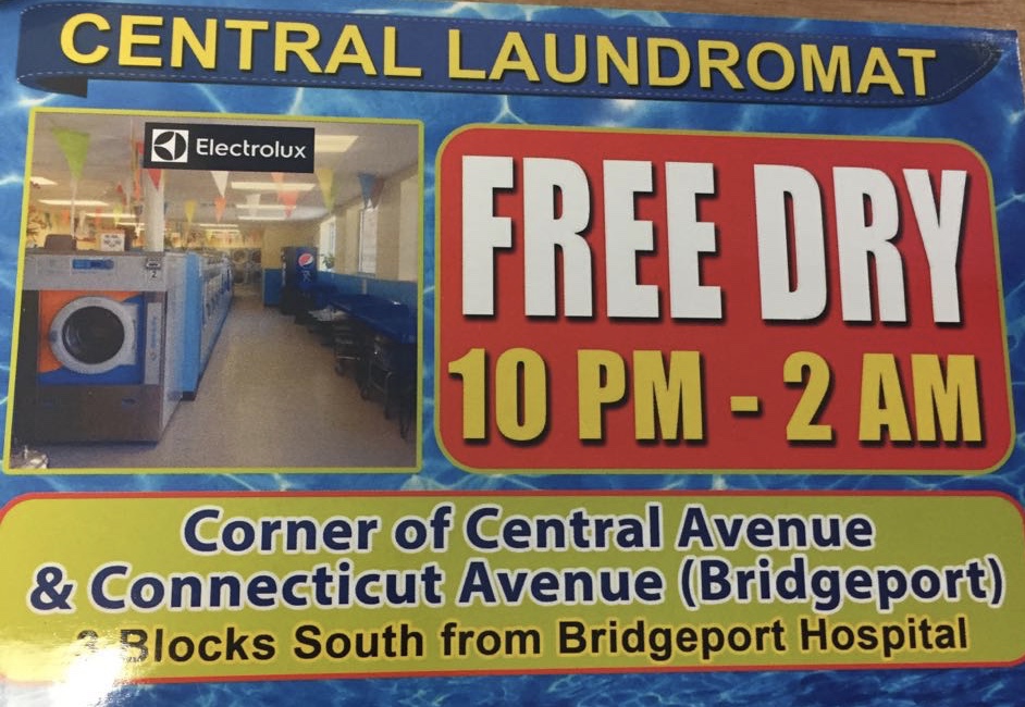 Central Laundromat (Free Dry) | 611 Connecticut Ave, Bridgeport, CT 06607 | Phone: (203) 540-5558