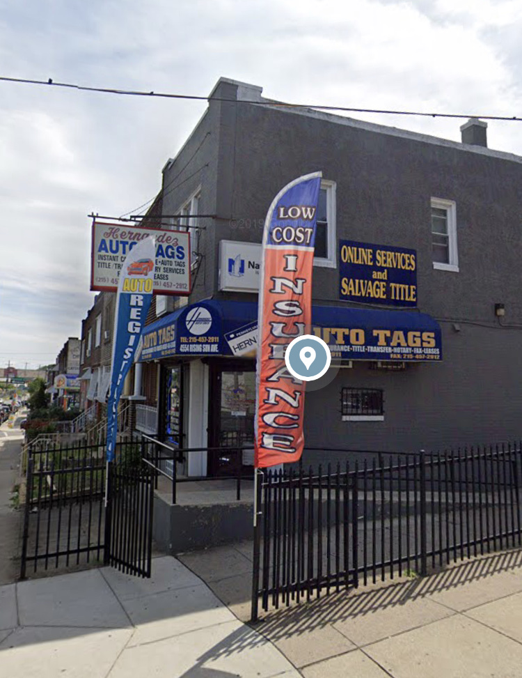 Hernandez Auto Tags | 4554 Rising Sun Ave, Philadelphia, PA 19140 | Phone: (215) 457-2911