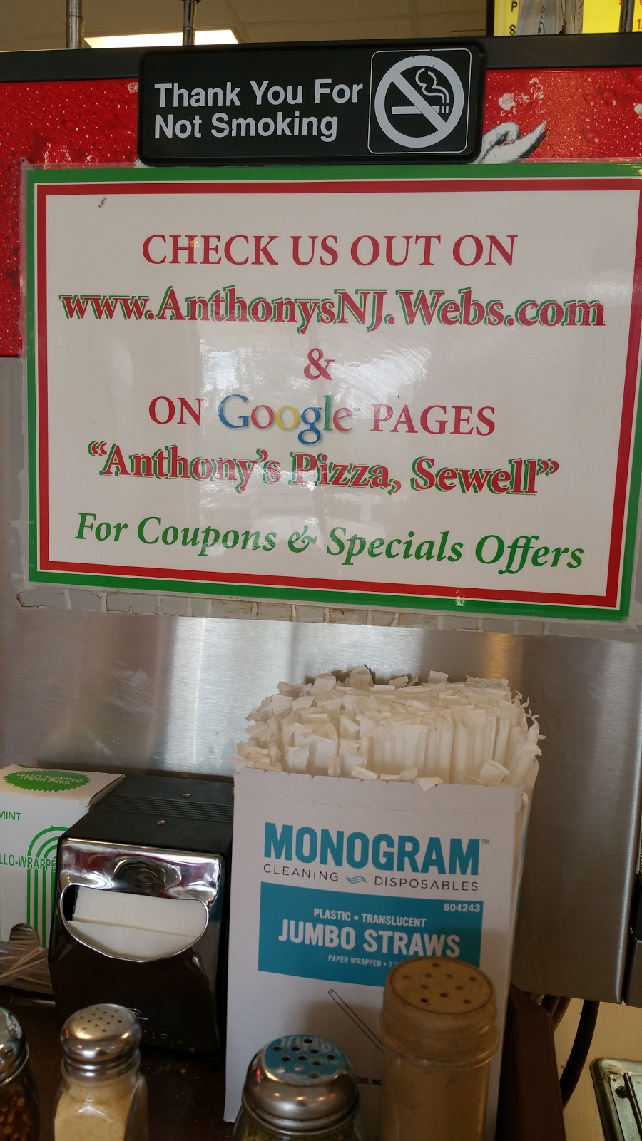 Anthonys Pizza | 259 Fish Pond Rd # 506, Sewell, NJ 08080 | Phone: (856) 589-4422