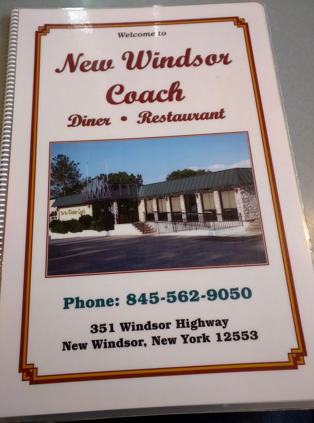 Coach Diner | 351 Windsor Hwy, New Windsor, NY 12553 | Phone: (845) 562-9050