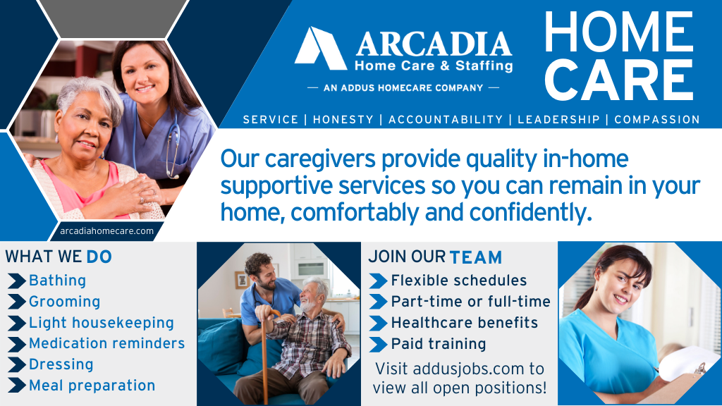 Arcadia Home Care & Staffing | 4949 Liberty Ln suite 140, Allentown, PA 18106 | Phone: (610) 439-2456