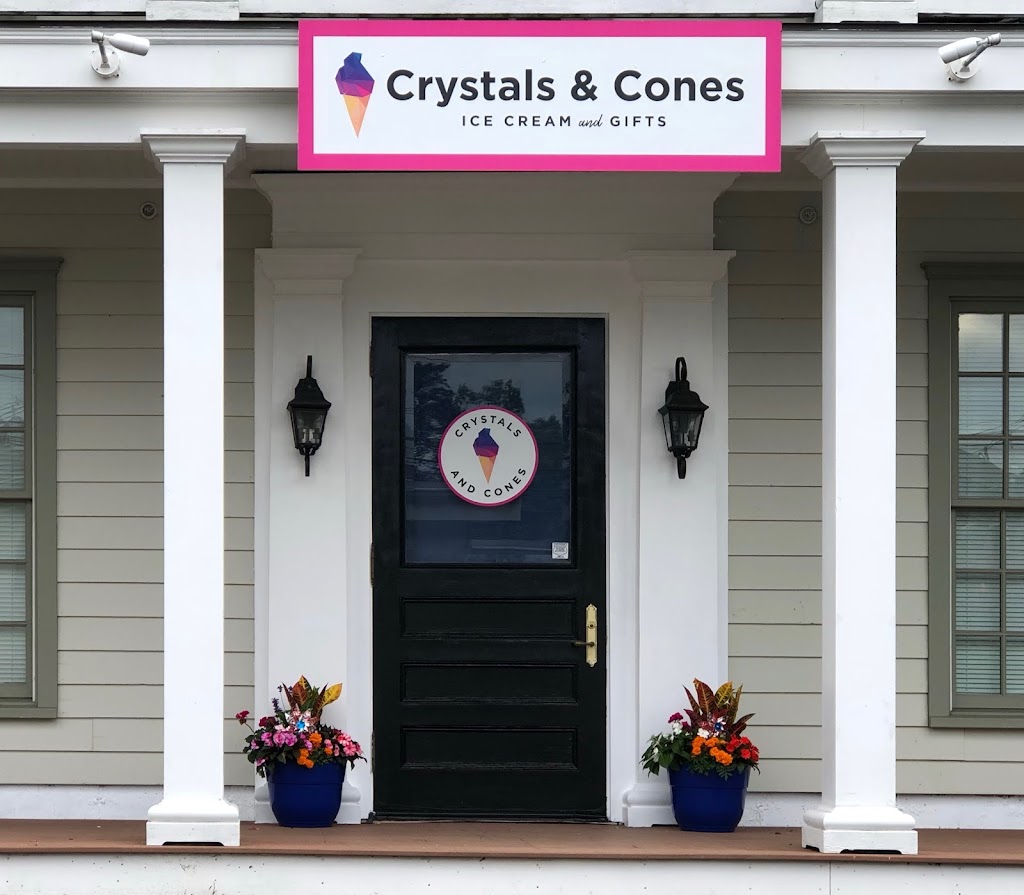 Crystals & Cones Ice Cream and Gifts | 28 Main St Lower Level, Porch, Redding, CT 06896 | Phone: (203) 587-1180