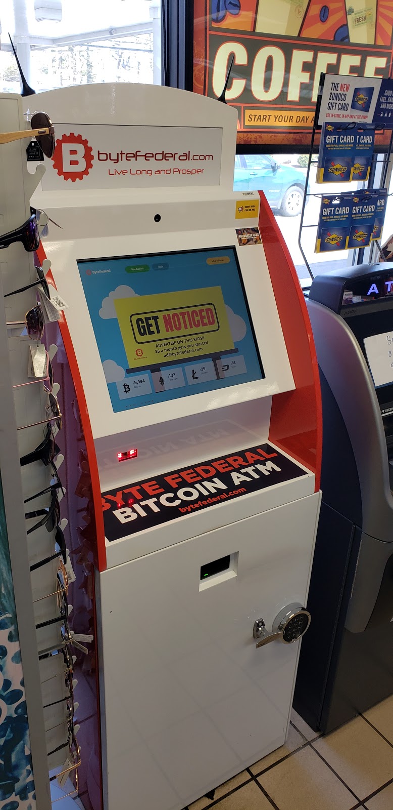 Byte Federal Bitcoin ATM (Greenwich Sunoco) | 510 E Putnam Ave, Greenwich, CT 06830 | Phone: (786) 686-2983
