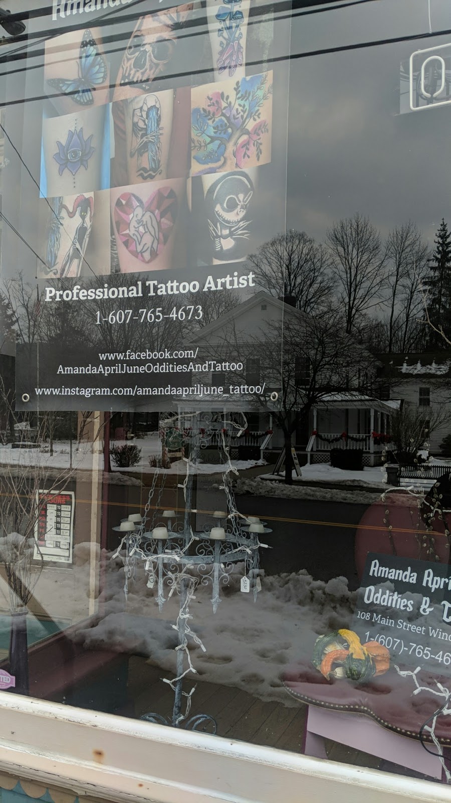 Amanda April June Oddities & Tattoo Parlor | 108 Main St, Windsor, NY 13865 | Phone: (607) 765-4673