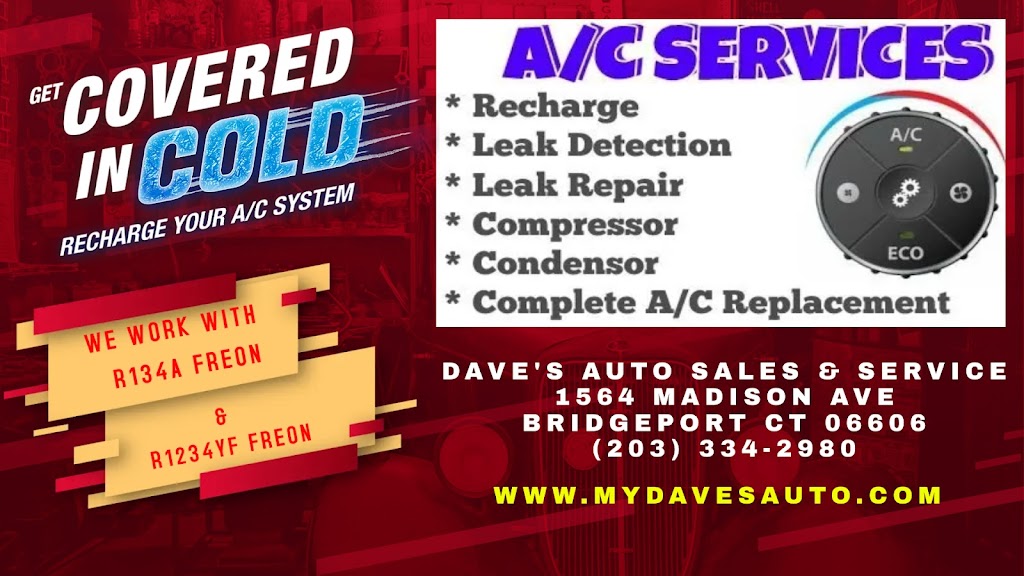 Daves Auto Sales and Service | 1564 Madison Ave, Bridgeport, CT 06606 | Phone: (203) 334-2980