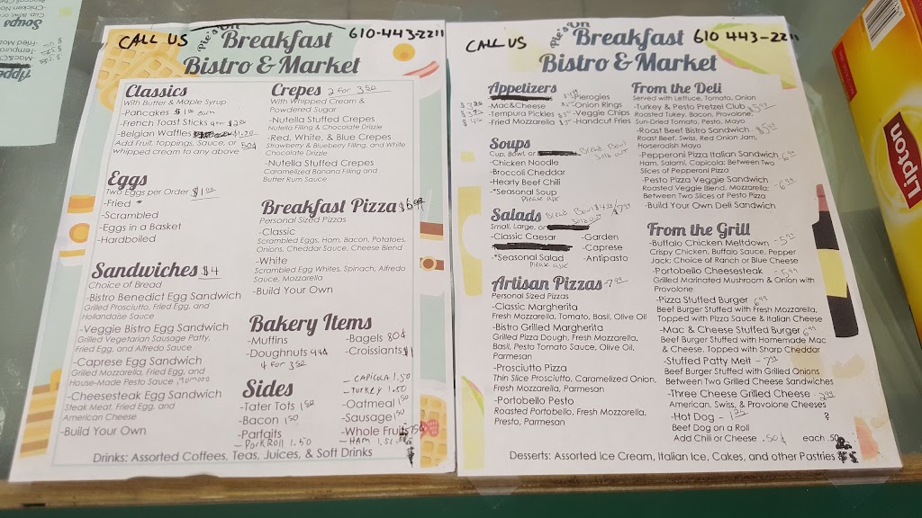 Pie’s On Breakfast Bistro & Market | 601 Front St, Catasauqua, PA 18032 | Phone: (610) 443-2211