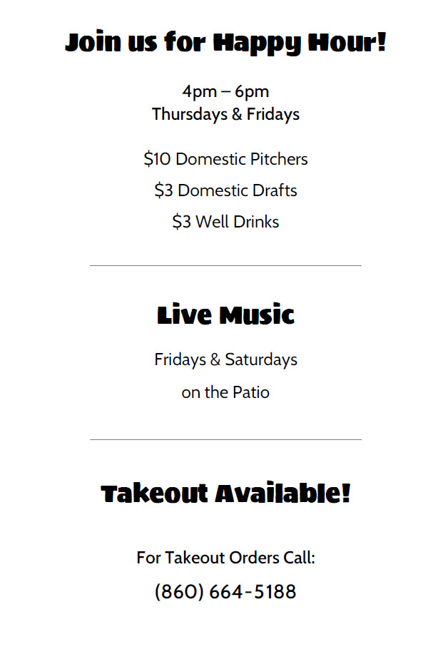 Shore Pub | 110 Boston Post Rd, Westbrook, CT 06498 | Phone: (860) 664-5188