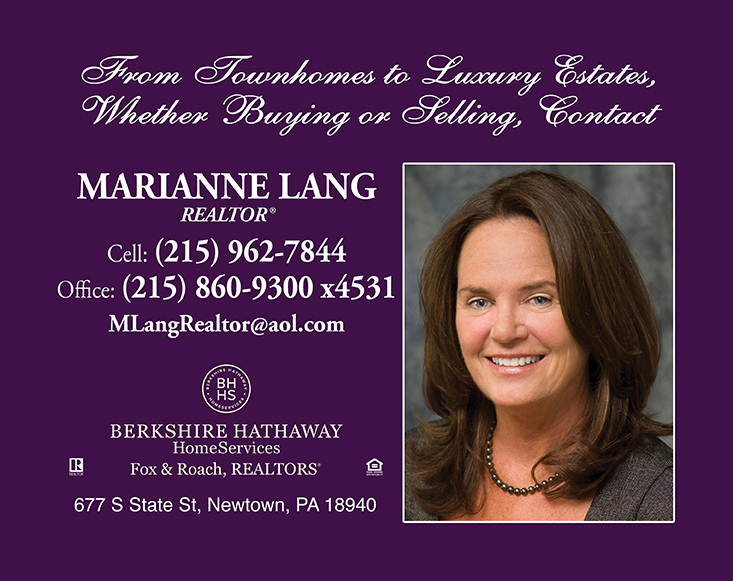 Marianne Lang BHHS Fox&Roach Realtors Newtown | 796 Newtown Yardley Rd Suite 100, Newtown, PA 18940 | Phone: (215) 962-7844