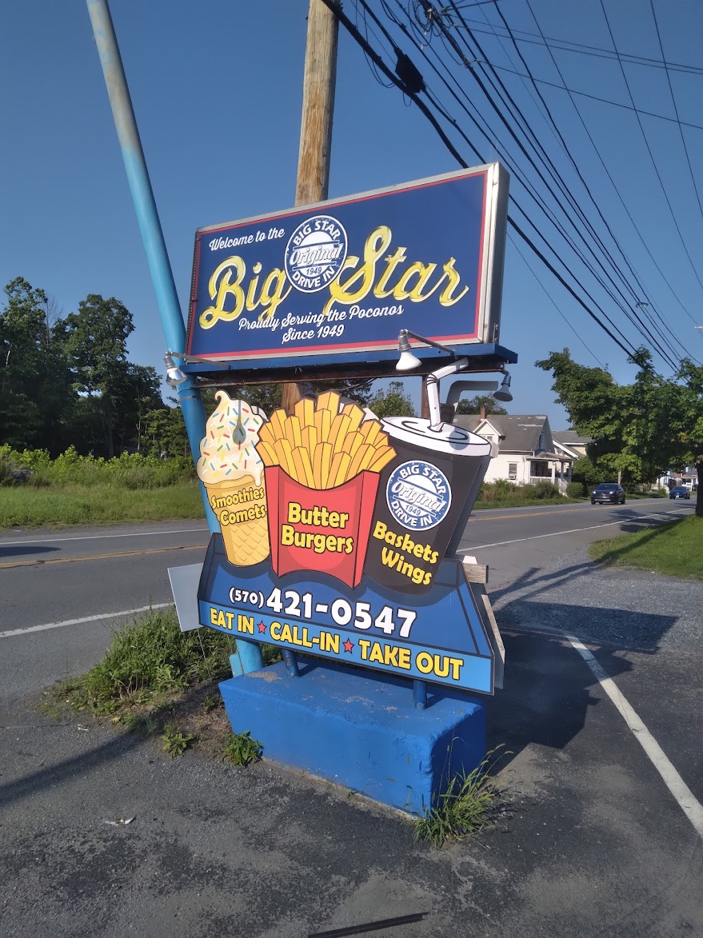 Big Star Drive-In | 1833 W Main St, Stroudsburg, PA 18360 | Phone: (570) 421-0547