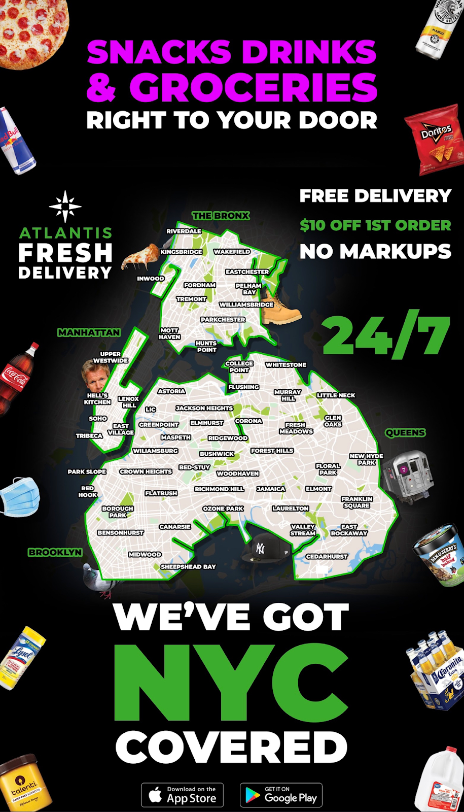 Atlantis Fresh Market - #7 (Now Delivering!) | 4147 Throgs Neck Expy, The Bronx, NY 10465 | Phone: (718) 887-7863