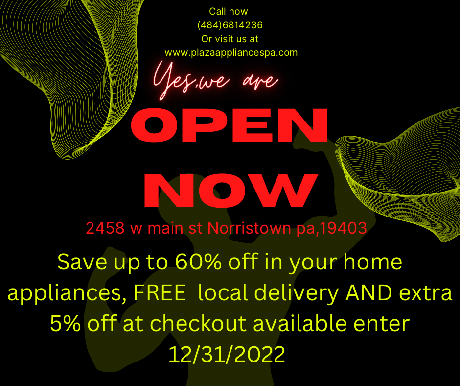 Plaza Appliances | 2458 W Main St Suite A, Norristown, PA 19403 | Phone: (484) 681-4236