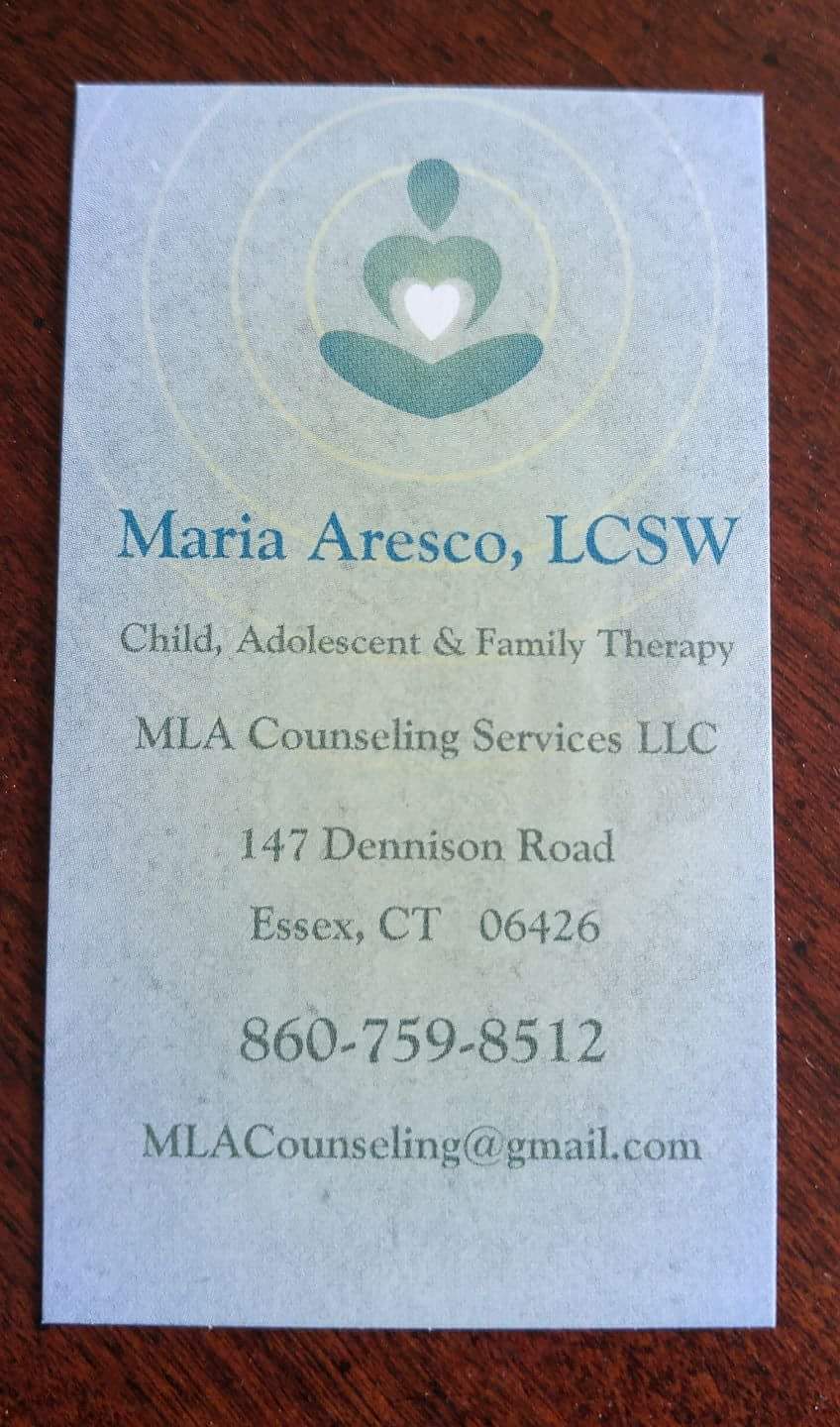 Maria Aresco LCSW | 147 Dennison Rd, Essex, CT 06426 | Phone: (860) 759-8512