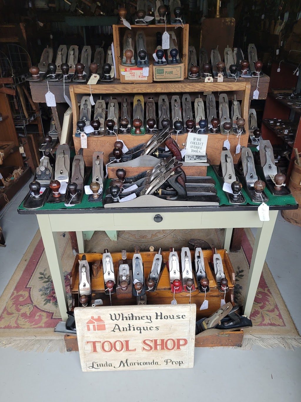 Whitney House Antiques Tool Shop | 12 Morris Farm Rd, Lafayette, NJ 07848 | Phone: (973) 879-1101
