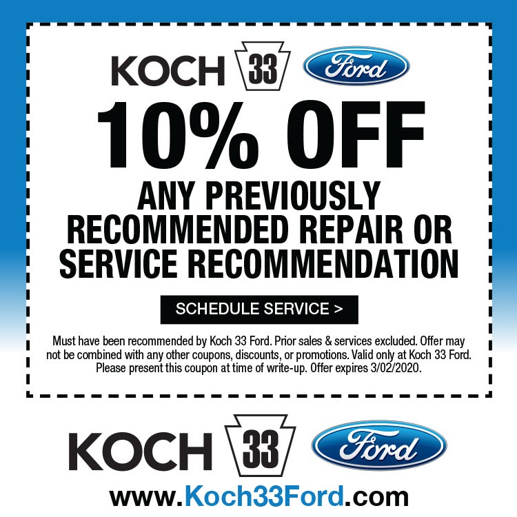 Koch 33 Ford Service Center | 3810 Hecktown Rd Suite B, Easton, PA 18045 | Phone: (610) 810-1150