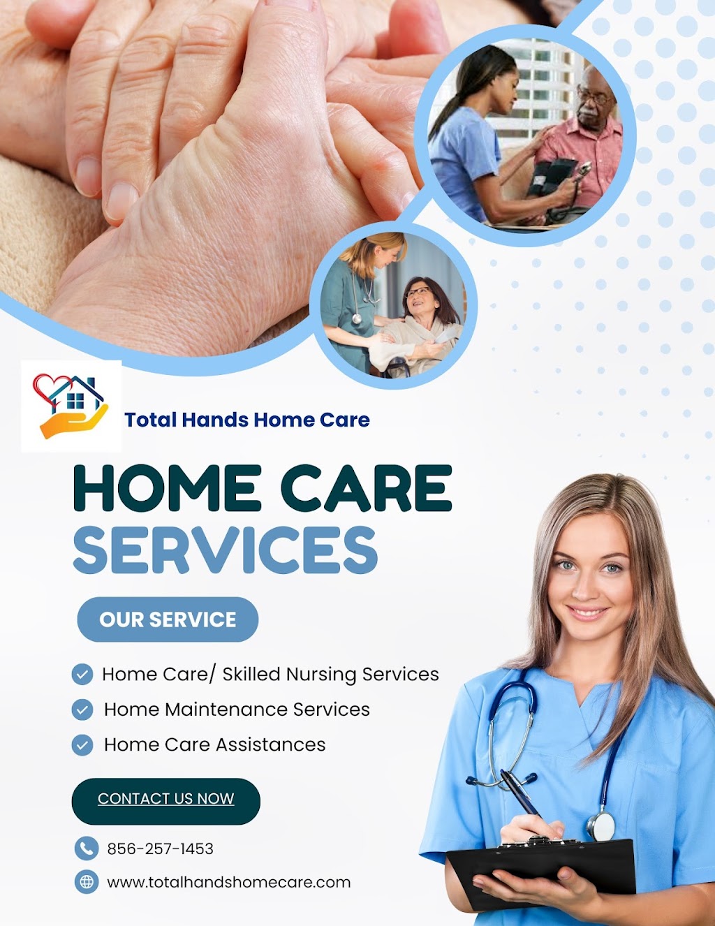 Total Hands Home Care | 125 Gaither Dr A, Mt Laurel Township, NJ 08054 | Phone: (856) 257-1453