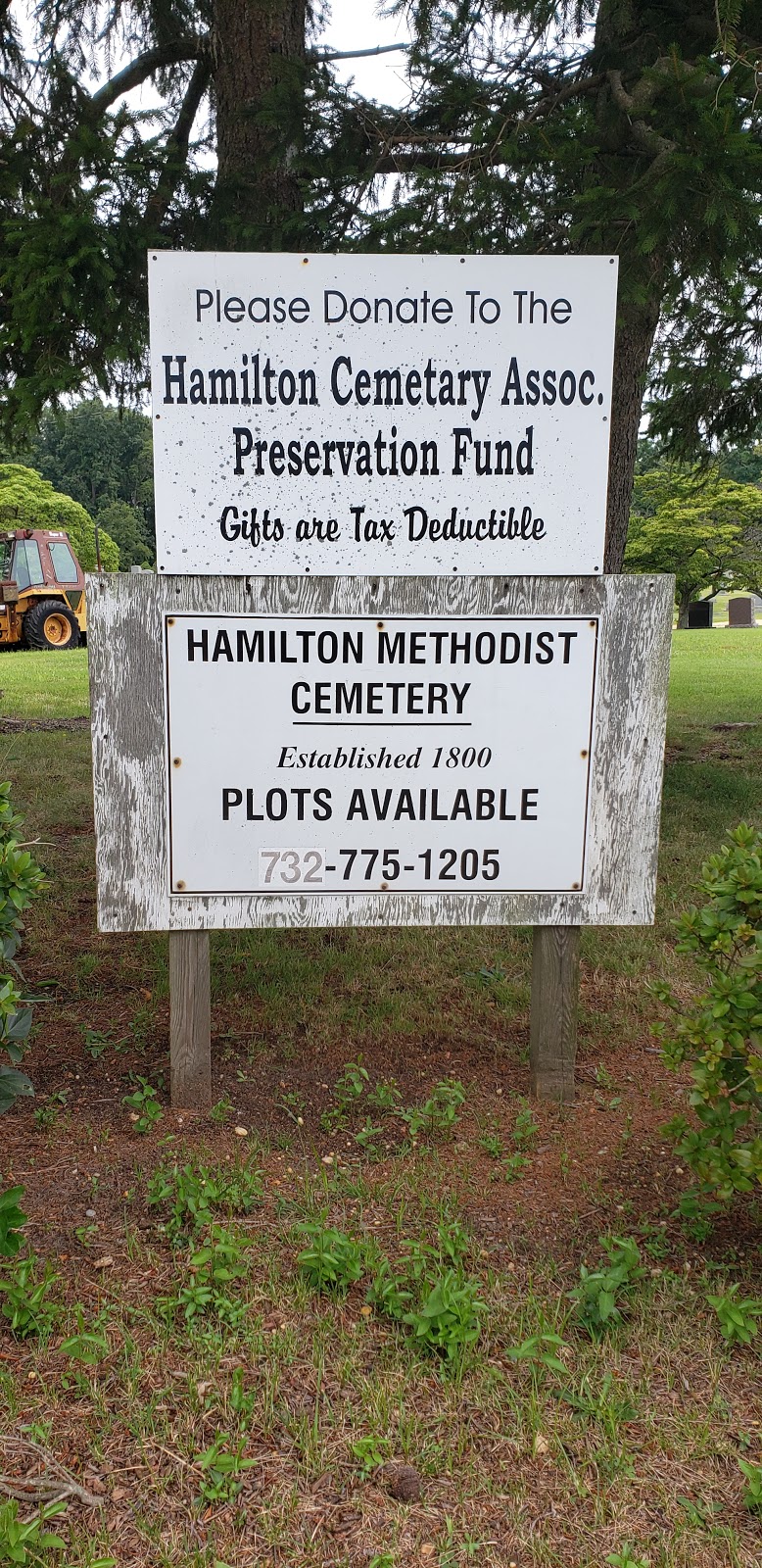 Hamilton Methodist Cemetery | 837 Old Corlies Ave, Neptune City, NJ 07753 | Phone: (732) 775-1205