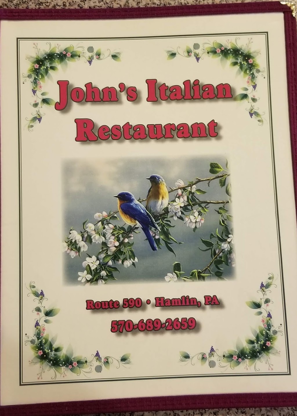 Johns Italian Restaurant | PA-590, Hamlin, PA 18427 | Phone: (570) 689-2659