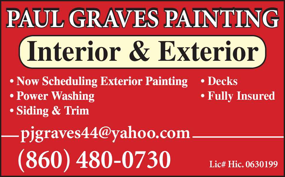 Paul Graves Painting | 71 New Rd, Avon, CT 06001 | Phone: (860) 480-0730