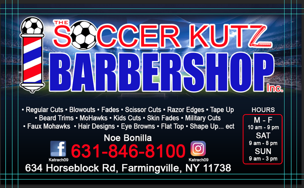 The Soccer Kutz Barbershop Inc. | 634 Horseblock Road, Farmingville, NY 11738 | Phone: (631) 846-8100
