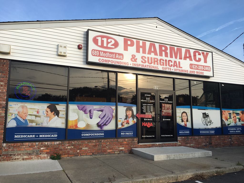 112 Pharmacy and Surgical | 689 Medford Ave, East Patchogue, NY 11772 | Phone: (631) 289-2468