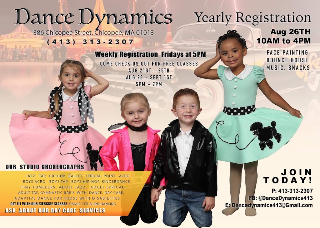 Dance Dynamics | 386 Chicopee St, Chicopee, MA 01013 | Phone: (413) 313-2307