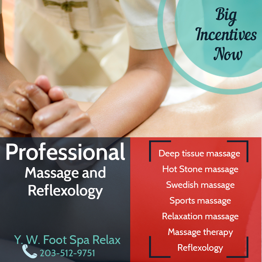 Y.W.Foot Spa Relax | 87 Mill Plain Rd, Danbury, CT 06811 | Phone: (203) 512-9751