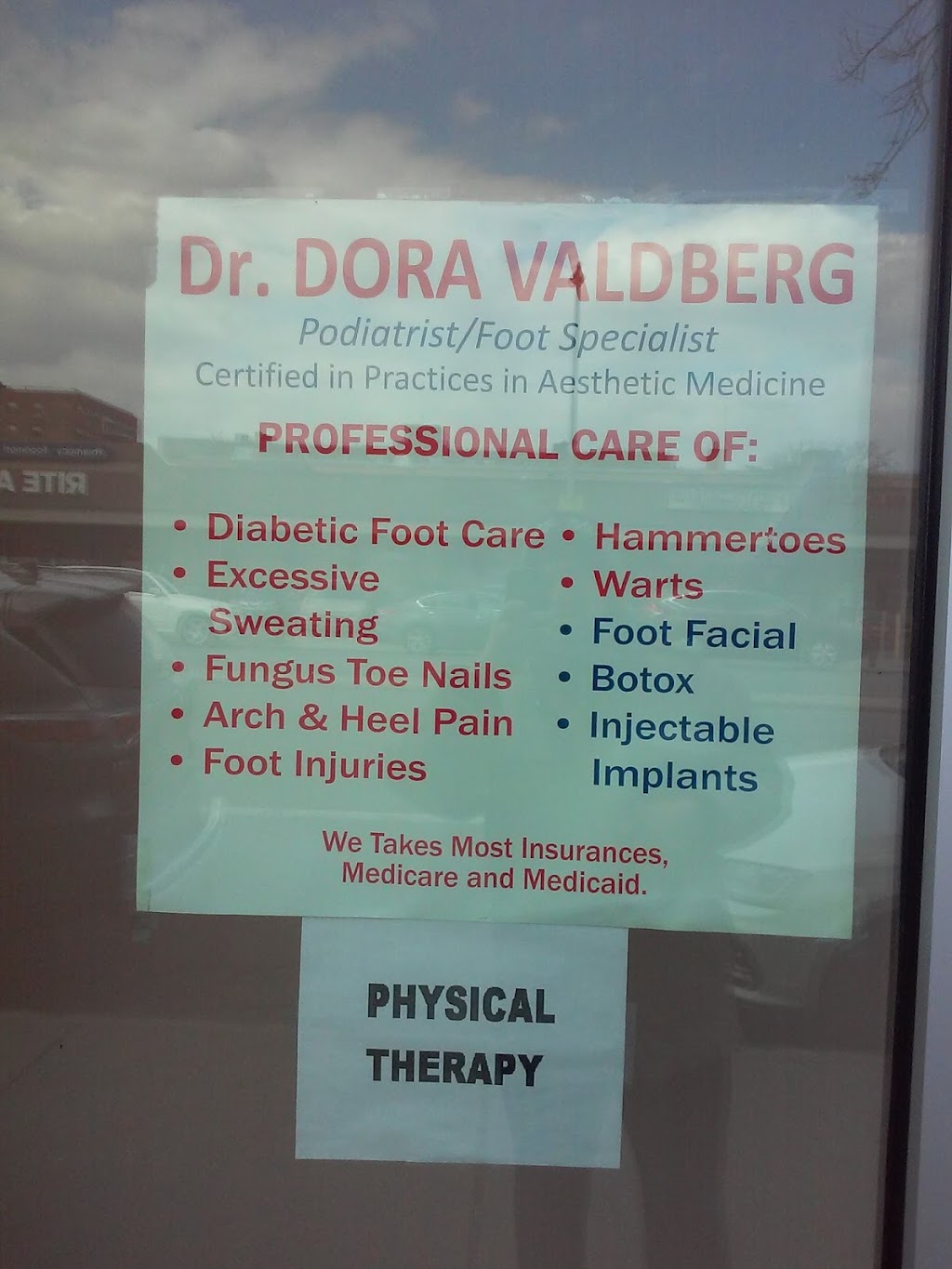 Dr. Dora Valdberg D.P.M | 3816 Nostrand Ave., Brooklyn, NY 11235 | Phone: (718) 450-3793