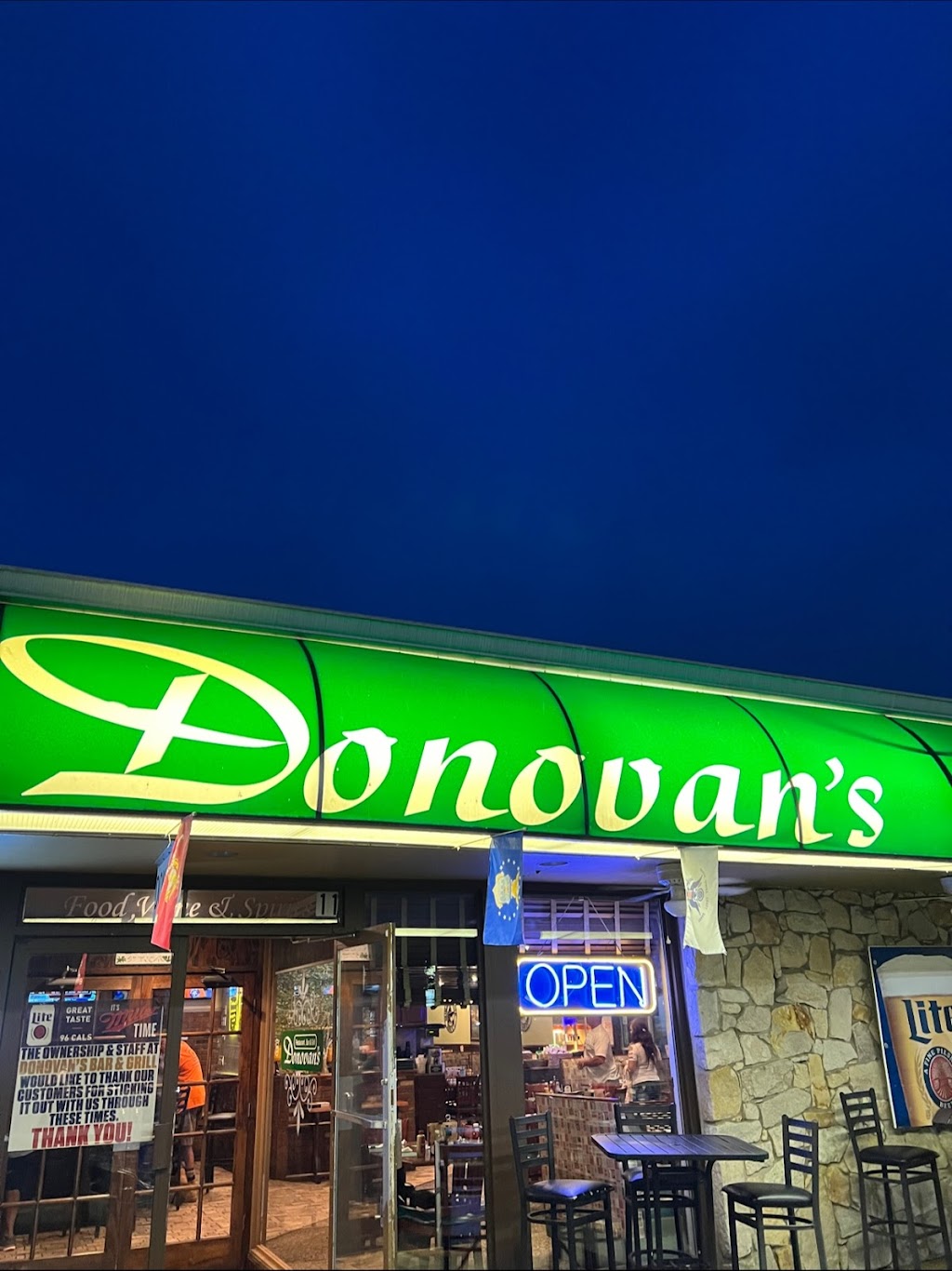 Donovans Bar & Restaurant & Grill | 1900 NJ-70, Manchester Township, NJ 08759 | Phone: (732) 657-0006