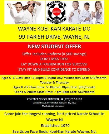 Koei-Kan Karate | 99 Parish Dr, Wayne, NJ 07470 | Phone: (973) 202-6190