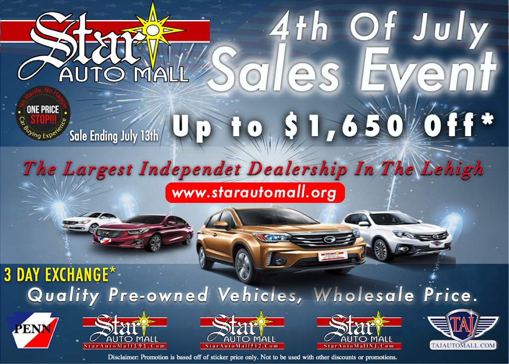 Star Auto Mall | 164 NJ-173, Stewartsville, NJ 08886 | Phone: (908) 213-2277