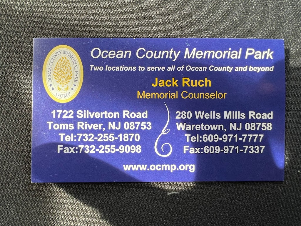 Ocean County Memorial Park | 280 Wells Mills Rd, Waretown, NJ 08758 | Phone: (609) 971-7777