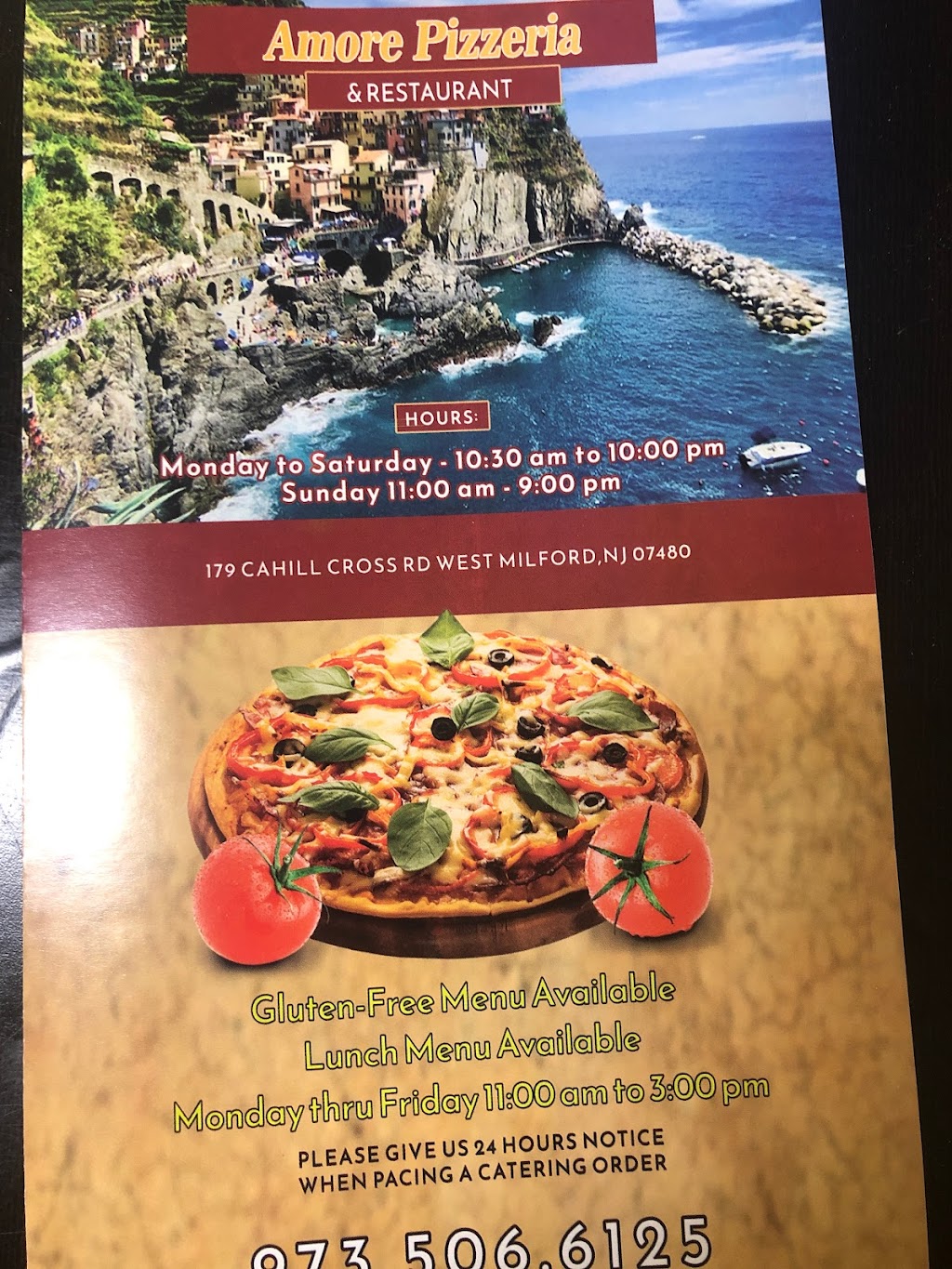 Amore Italian pizza Westmilford | 179 Cahill Cross Rd # 104, West Milford, NJ 07480 | Phone: (908) 251-3589