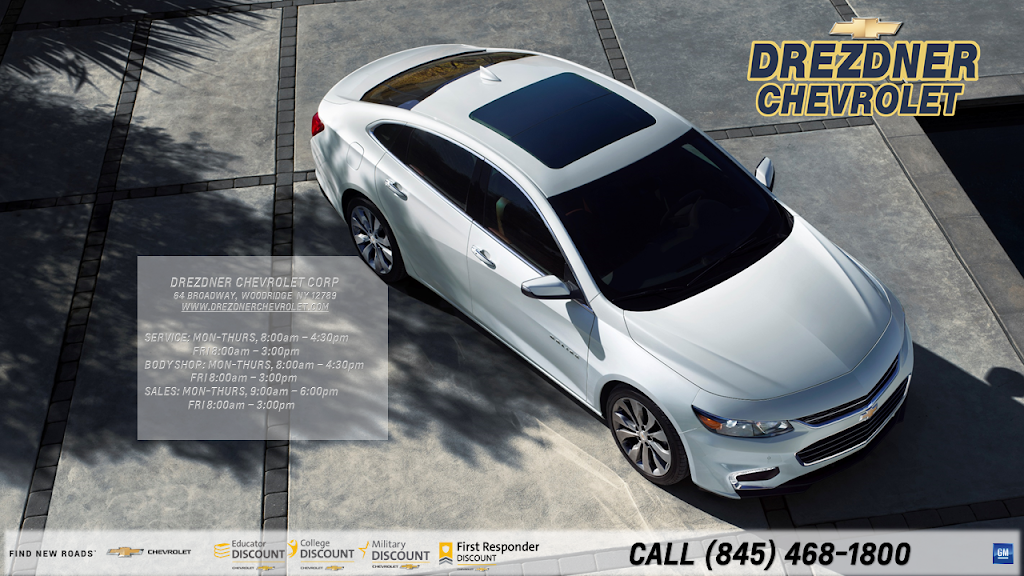 Drezdner Chevrolet Corp. | 64 Broadway, Woodridge, NY 12789 | Phone: (845) 391-3605