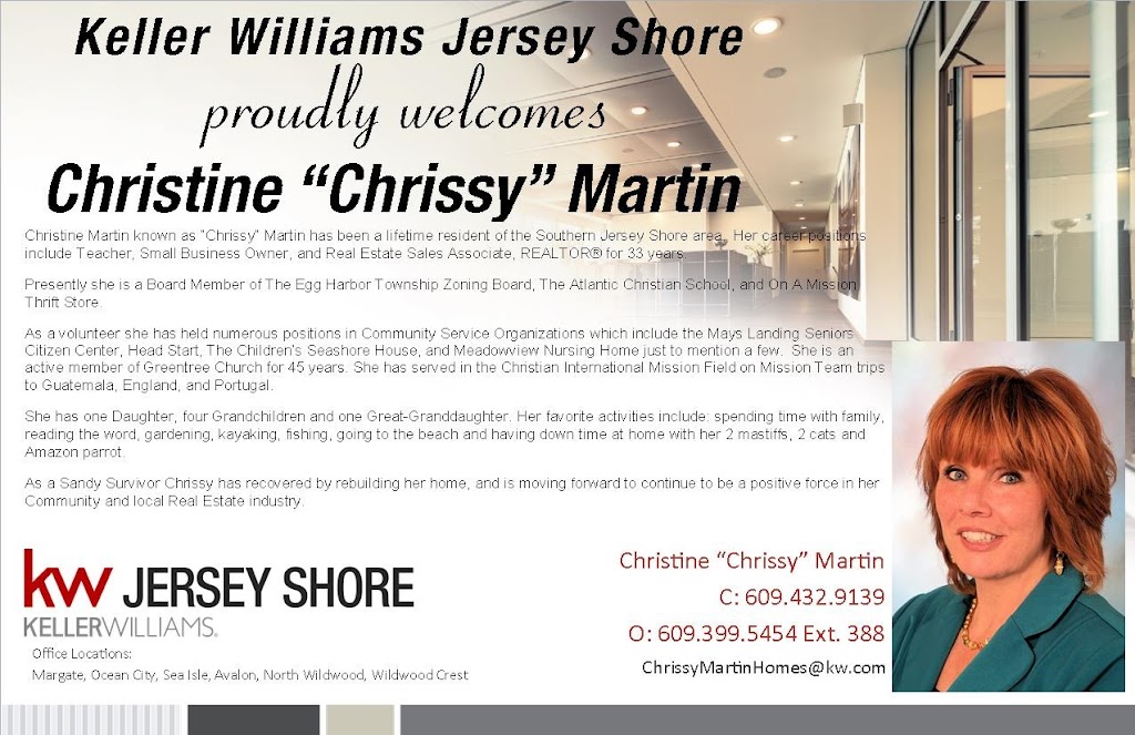 Christine E Martin | 1 Atlantic Ave, Ocean City, NJ 08226 | Phone: (609) 432-9139