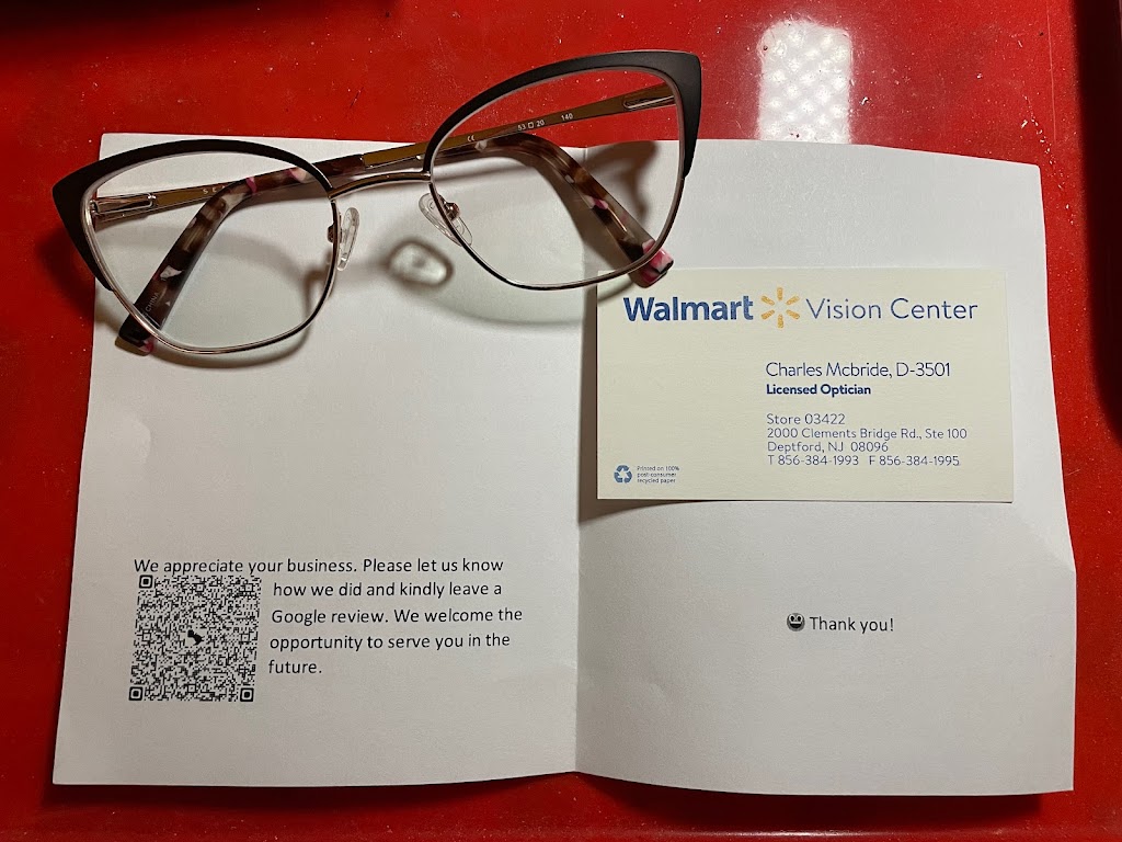 Walmart Vision & Glasses | 2000 Clements Bridge Rd Ste 100, Deptford, NJ 08096 | Phone: (856) 384-1993