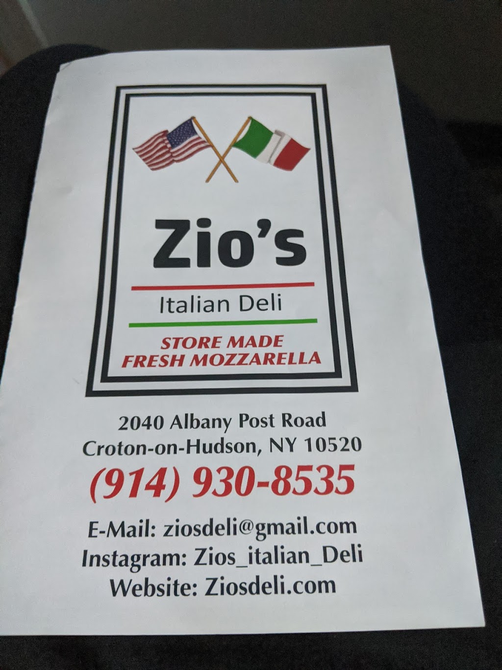 Zios Italian Deli | 2040 Albany Post Rd, Croton-On-Hudson, NY 10520 | Phone: (914) 930-8535