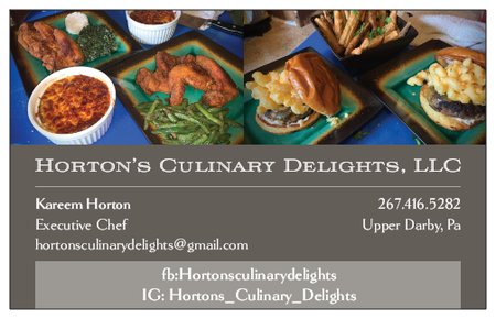 Hortons culinary delights | 505 Millbank Rd, Upper Darby, PA 19082 | Phone: (267) 416-5282