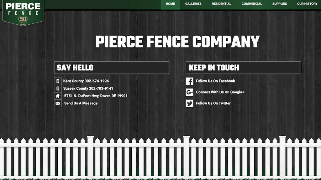 Pierce Fence Company | 5751 N Dupont Hwy, Dover, DE 19901 | Phone: (302) 674-1996
