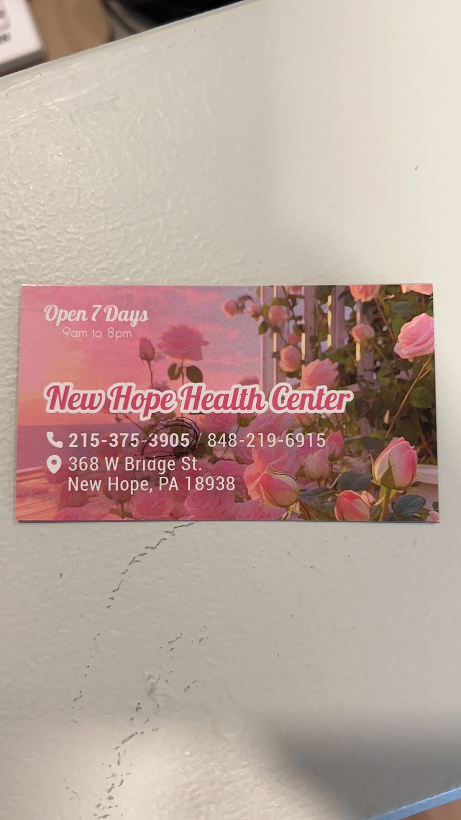 New Hope Health Center | 368 W Bridge St, New Hope, PA 18938 | Phone: (215) 375-3905