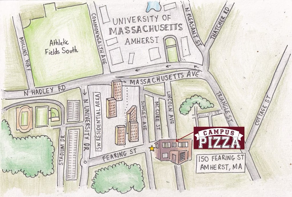 Campus Pizza | 150 Fearing St, Amherst, MA 01002 | Phone: (413) 230-3559