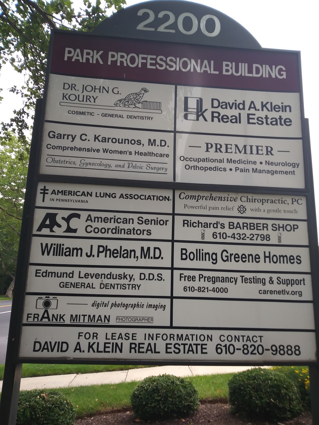 Park Professional Building | 2200 Hamilton St, Allentown, PA 18104 | Phone: (267) 639-2555